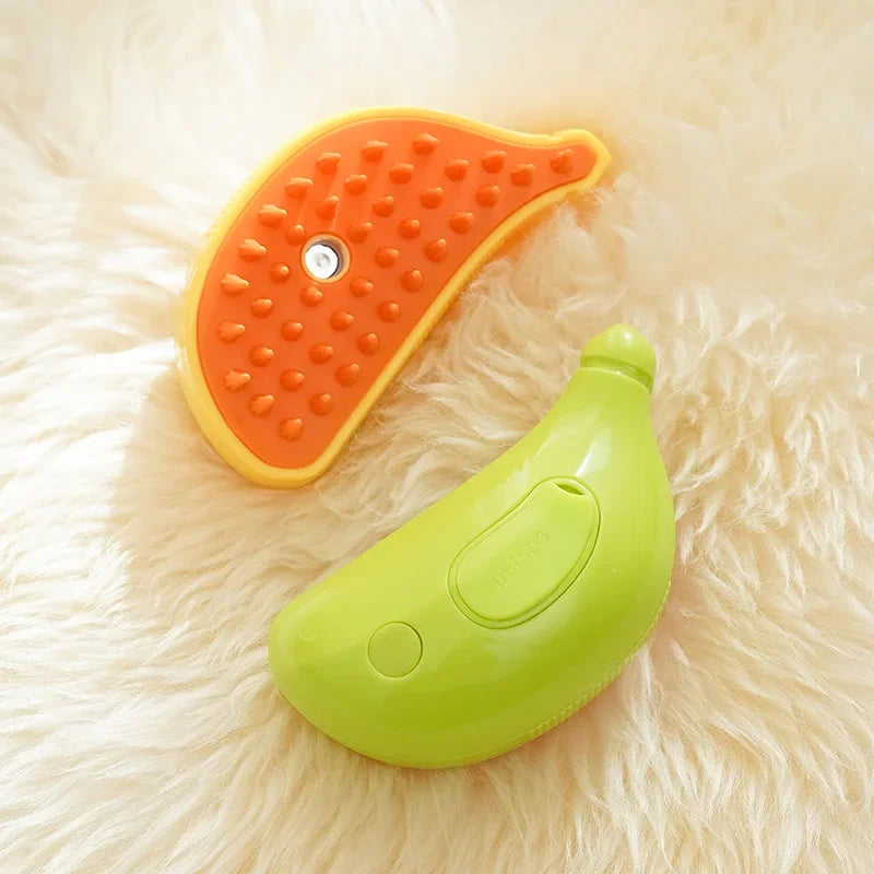 Rotate Steam Brush for Cat Dog Comb Electric Spray Removes Hair Cat Brush Soft Silicone Massage Grooming Comb Pet Accessories