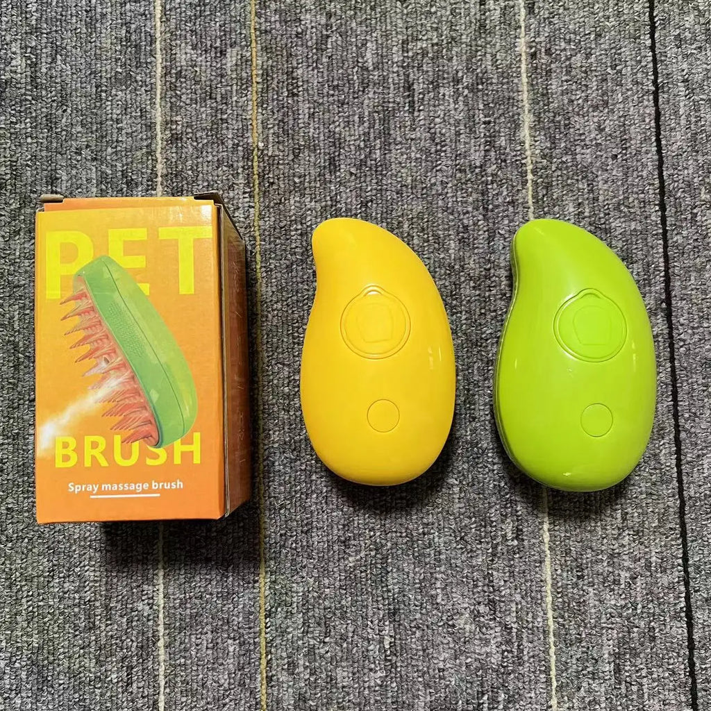 Rotate Steam Brush for Cat Dog Comb Electric Spray Removes Hair Cat Brush Soft Silicone Massage Grooming Comb Pet Accessories